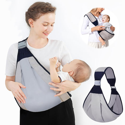 Baby Carrier Belt – Adjustable Baby Carry Sling for Newborns & Toddlers | Ergonomic Breathable Infant Carrier with Hip Seat | Soft Baby Carrier Wrap