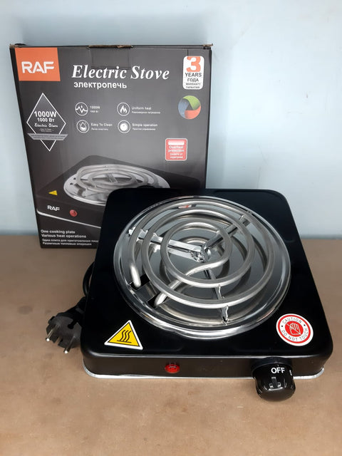 Electric hot plate stove | 1000W Electric Burner Stove for cooking | 2 Min Heat Up –Temperature Control Coil – Electric Cholha