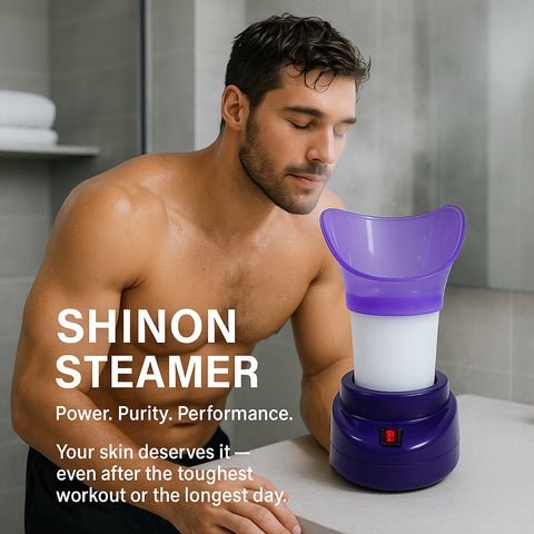 Facial Steamer and Nose Inhaler | 2 in 1 Steam Machine for Face, Cold and Blocked Nose | Baby Steamer for Skin Care and Sinus Relief