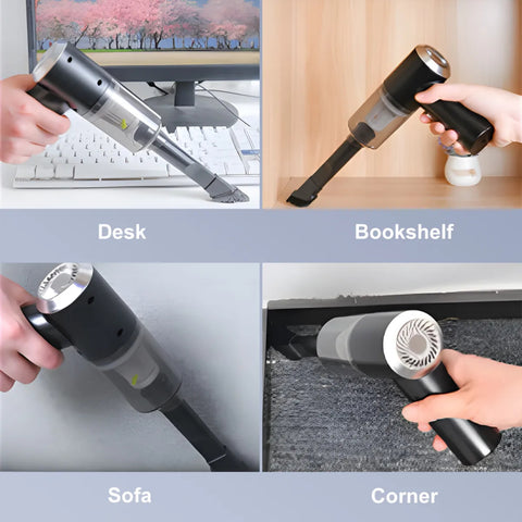 Car Vacuum Cleaner | 3 in 1 Handheld Wireless Vacuum | Portable Vacuum & Air Blower | Laptop & Home Cleaning Accessories | Multi-Function Cleaner