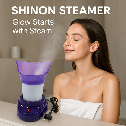 Facial Steamer and Nose Inhaler | 2 in 1 Steam Machine for Face, Cold and Blocked Nose | Baby Steamer for Skin Care and Sinus Relief