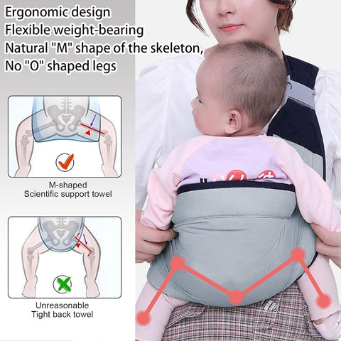 Baby Carrier Belt – Adjustable Baby Carry Sling for Newborns & Toddlers | Ergonomic Breathable Infant Carrier with Hip Seat | Soft Baby Carrier Wrap