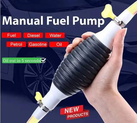 Hand Pump | Manual Oil Transfer Fuel Pump for Petrol, Diesel, Gasoline, Oil, Water, Liquid | Ideal for Cars, Fish Tanks, More