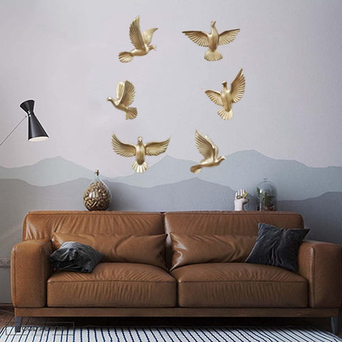6 Pigeon Wall Décor