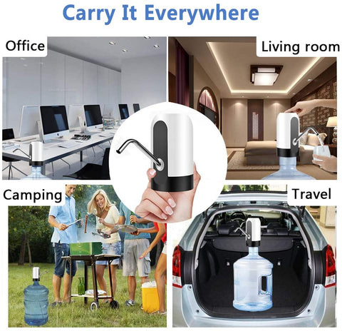 USB Rechargeable Electric Water Pump Dispenser – Portable Water Bottle Pump for Home, Office & Travel