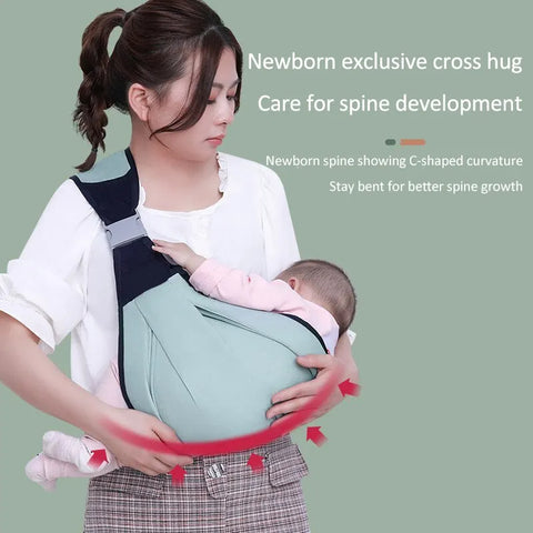 Baby Carrier Belt – Adjustable Baby Carry Sling for Newborns & Toddlers | Ergonomic Breathable Infant Carrier with Hip Seat | Soft Baby Carrier Wrap