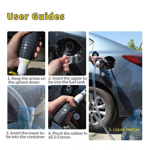 Hand Pump | Manual Oil Transfer Fuel Pump for Petrol, Diesel, Gasoline, Oil, Water, Liquid | Ideal for Cars, Fish Tanks, More