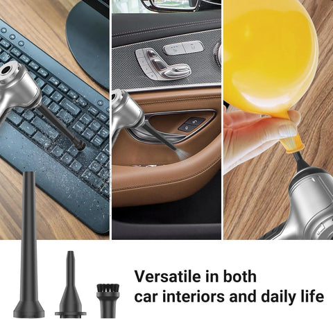 Car Vacuum Cleaner | 3 in 1 Handheld Wireless Vacuum | Portable Vacuum & Air Blower | Laptop & Home Cleaning Accessories | Multi-Function Cleaner