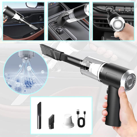 Car Vacuum Cleaner | 3 in 1 Handheld Wireless Vacuum | Portable Vacuum & Air Blower | Laptop & Home Cleaning Accessories | Multi-Function Cleaner