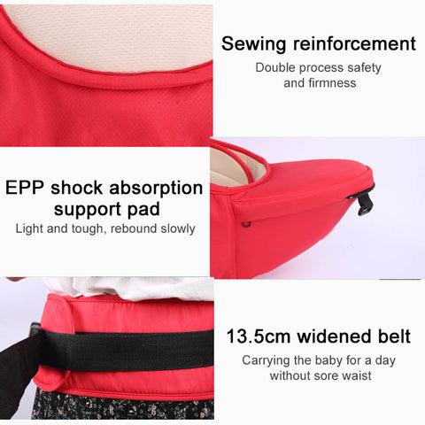 Baby Carrier Belt | Adjustable Straps, Ergonomic Design, Strong Material, Washable | Infant & Toddler Carrier Bag | Baby Carrier Sling Hip Seat for Newborns