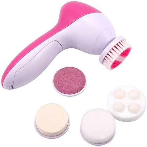 5 in 1 Facial Massager Machine | Electric Face Cleanser & Scrubber | Blackhead Remover Beauty Tool for Women & Men