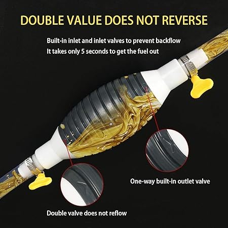 Hand Pump | Manual Oil Transfer Fuel Pump for Petrol, Diesel, Gasoline, Oil, Water, Liquid | Ideal for Cars, Fish Tanks, More