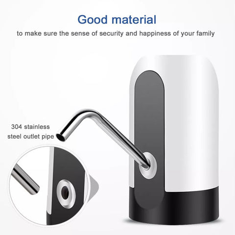USB Rechargeable Electric Water Pump Dispenser – Portable Water Bottle Pump for Home, Office & Travel
