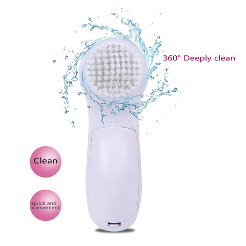 5 in 1 Facial Massager Machine | Electric Face Cleanser & Scrubber | Blackhead Remover Beauty Tool for Women & Men