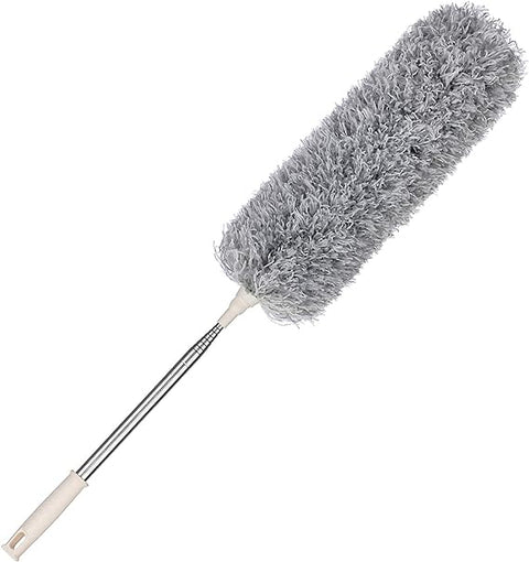 Feather Fan Duster with Telescopic Steel Rod – Flexible, Handheld Feather Duster for Ceiling Fans, Blinds, and Hard-to-Reach Areas – Essential Cleaning Brush & Accessories for Home (Copy)
