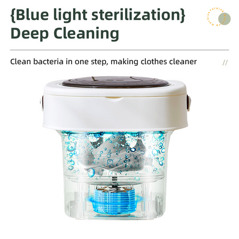 Portable Mini Washing Machine | Small Folding Laundry Machine for Kids |Foldable Bucket, Semi-Automated Baby Clothes Washer with Dryer | Laundry and Cleaning