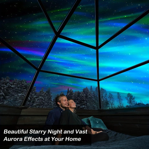Galaxy Star Light Projector Lamp - Bluetooth Sound Activated, Remote Control Night Light Table Lamp with Ocean Wave, Starry Waves Lights Decor - 21 Lighting Modes – Bedroom projector